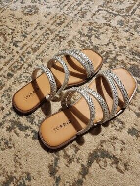 Torrid Silver Sandals
